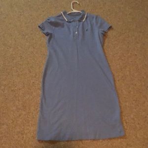 Light blue Nautical polo shirt dress size small